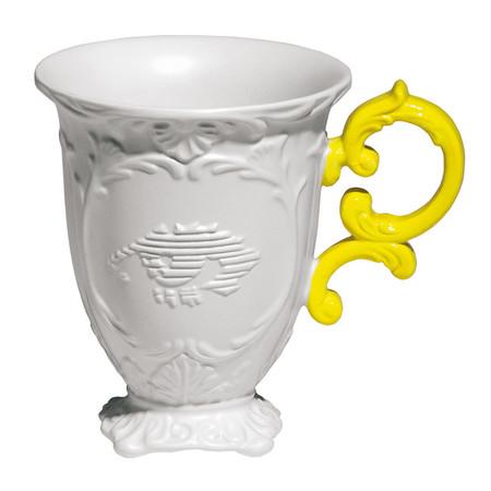 Seletti I-Wares Porcelain Mug - Yellow