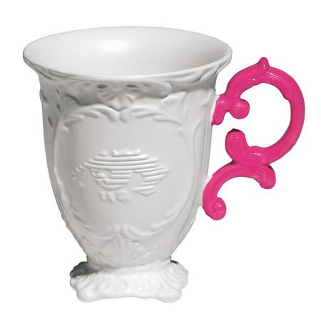 Seletti I-Wares Porcelain Mug - Fuchsia