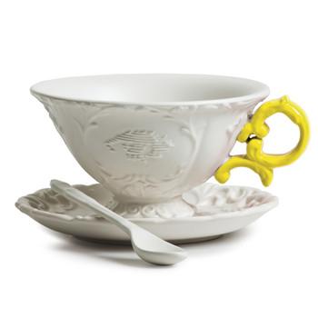 Seletti I-Wares Porcelain Tea Set - Yellow
