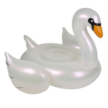 An Inflatable Pearl Swan