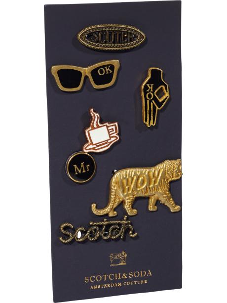 Scotch&Soda Metal Pin Badges 