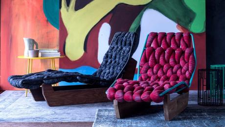 Moroso Biknit Chaise Longue 