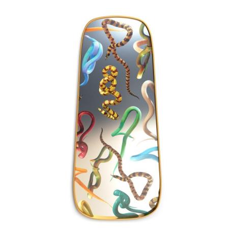 Seletti Mirror Gold Frame Snakes Large
