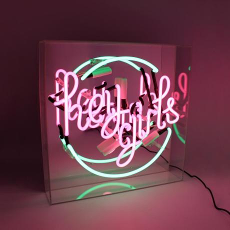 Plexi Box Neon Hey Girls