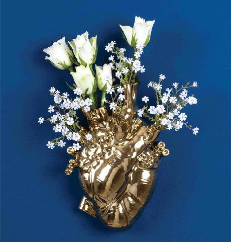 Seletti Love in Bloom Gold  Vase