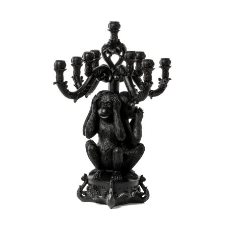 Seletti Giant Burlesque  3 Monkeys Black
