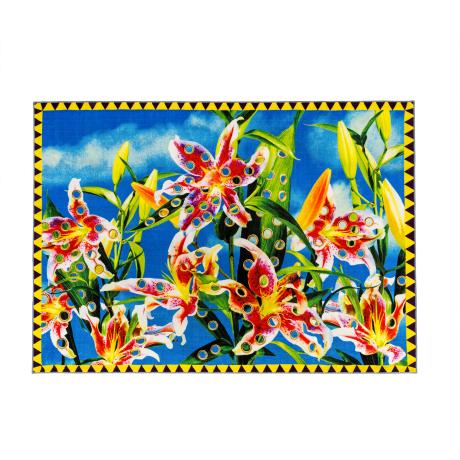 Seletti Rectangular Rug Flower with Holes