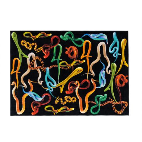 Seletti Rectangular Rug Snakes
