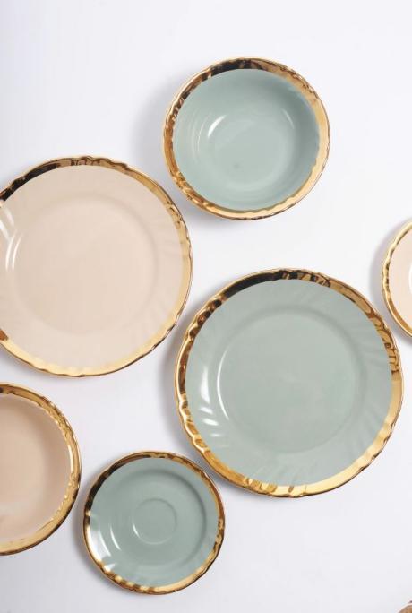 Vintage Pastel Plates