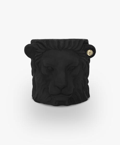 Garden Glory Lion Pot Small Black