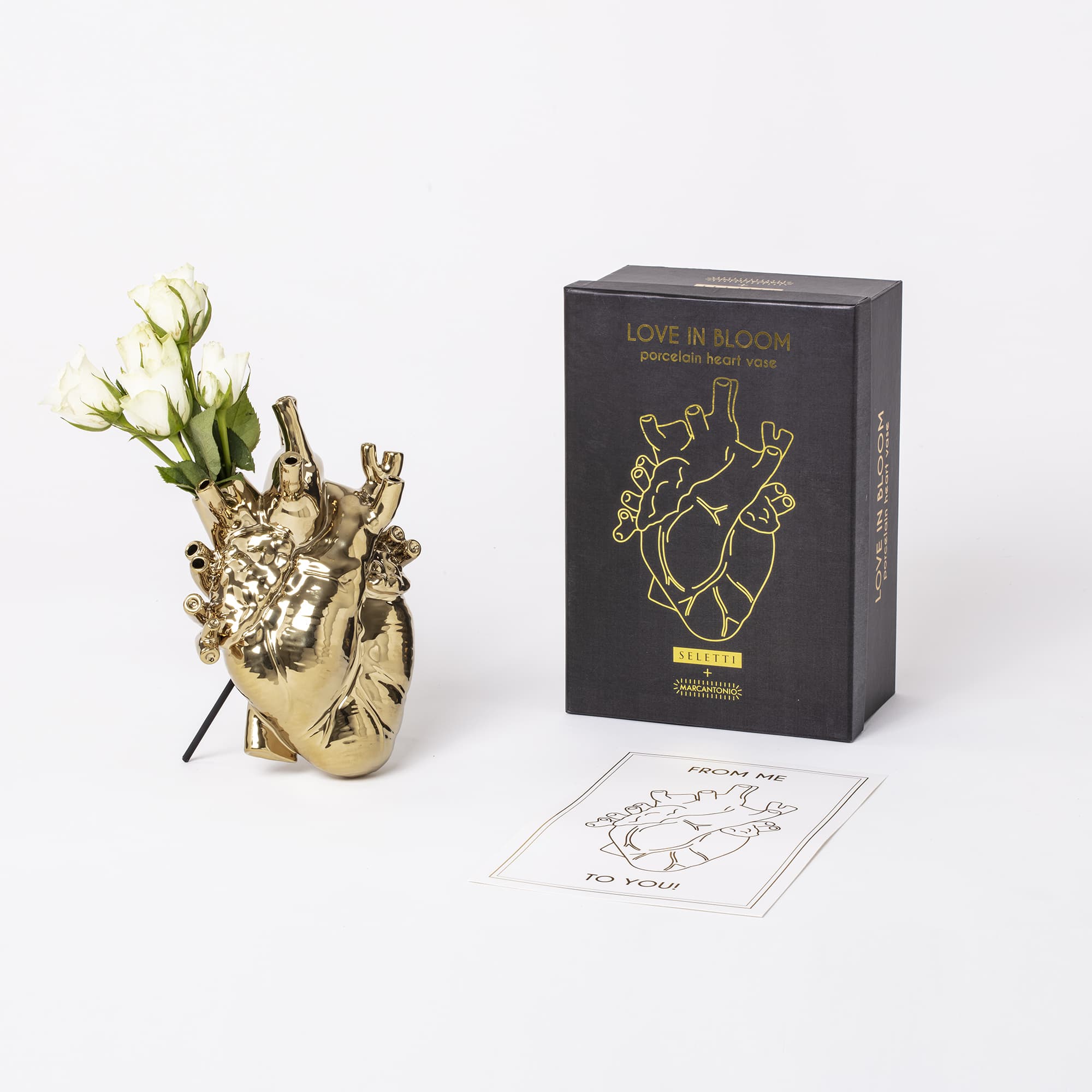Seletti Love in Bloom Gold  Vase
