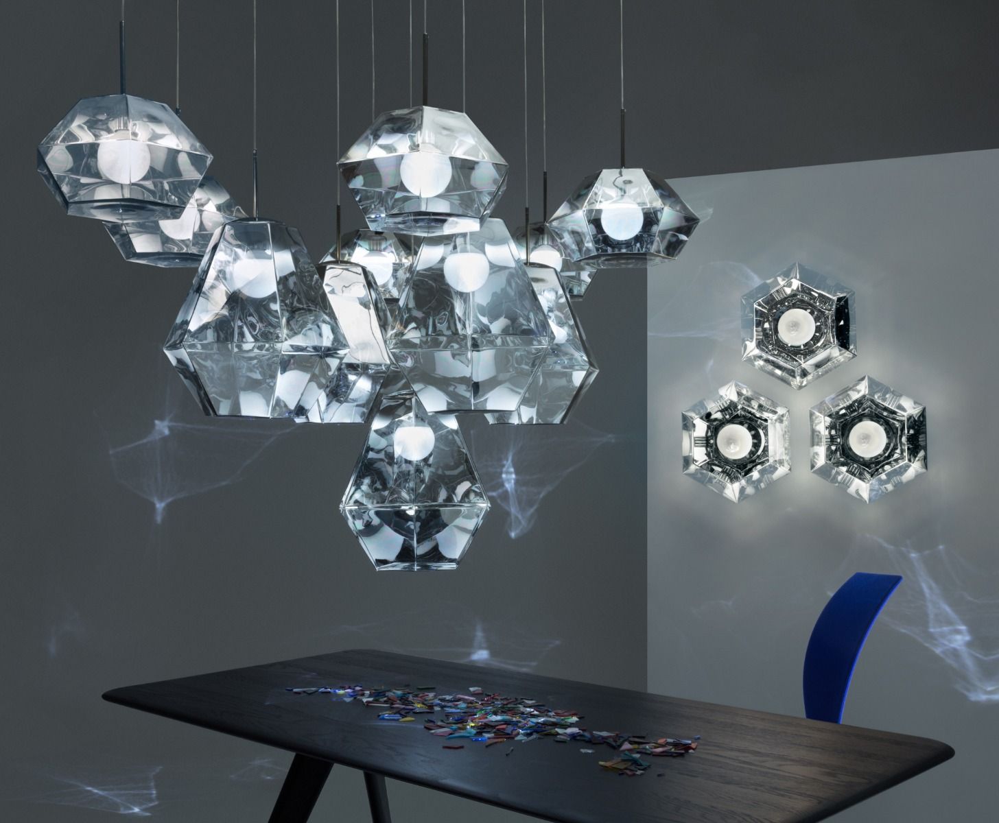 Tom Dixon Cut Tall Pendant Chrome