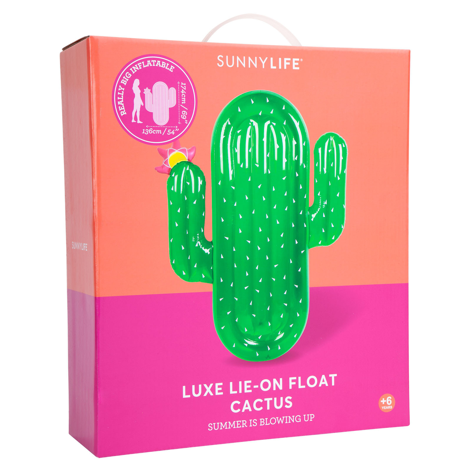 An Inflatable Luxe Lie On Float Cactus